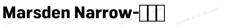 Marsden Narrow字体转换